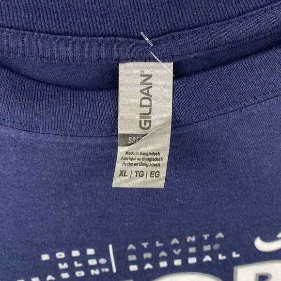 Gildan Fanatics 2022 October Rise Atlanta Braves T-Shirt Men’s Sz XL NWOT - Picture 3 of 4